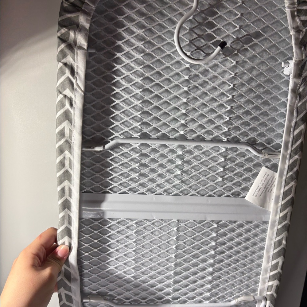 Gray Chevron Ironing Board Cover with Mesh Backing